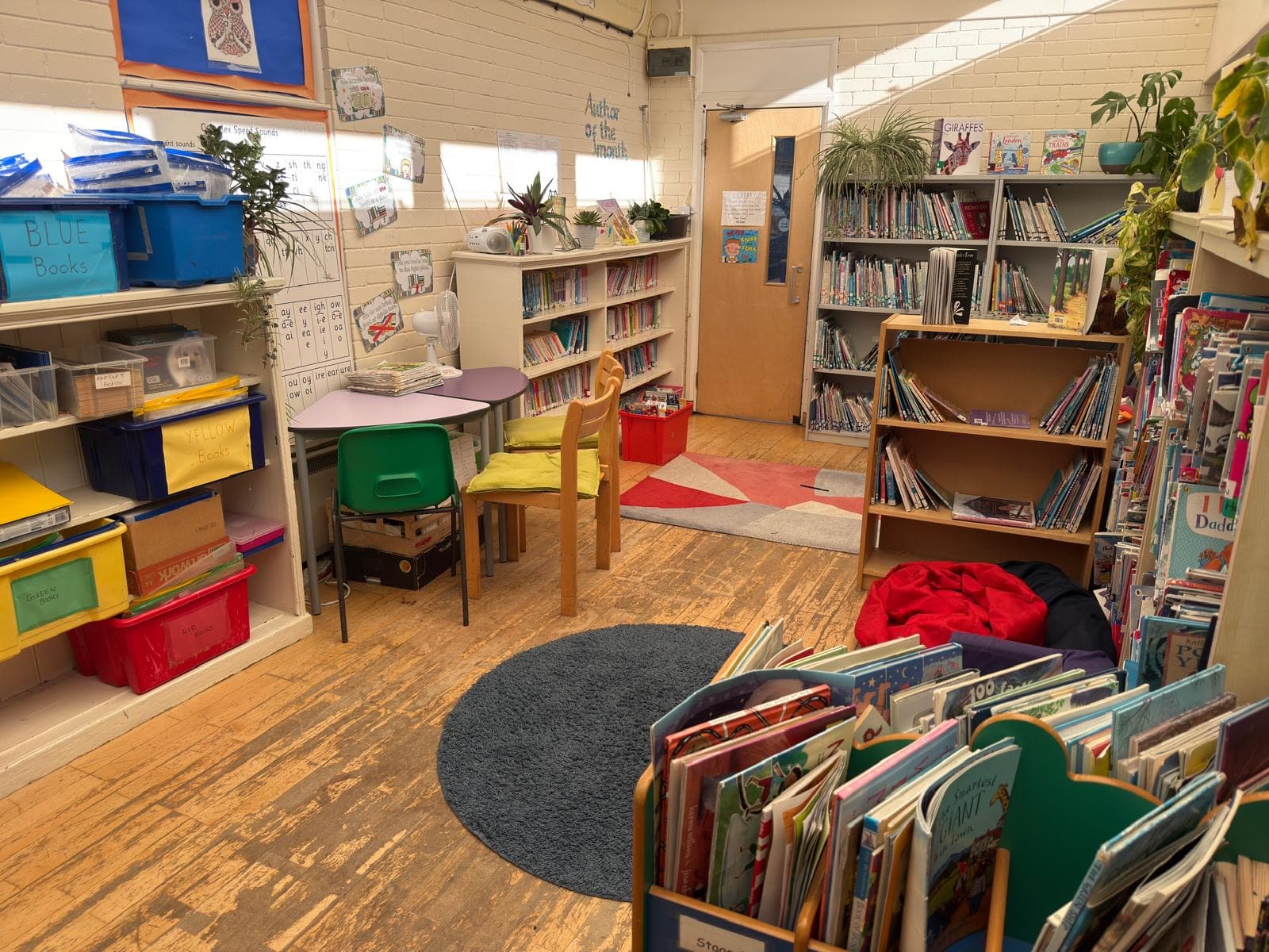 KS1 library at East Sheen Primary today