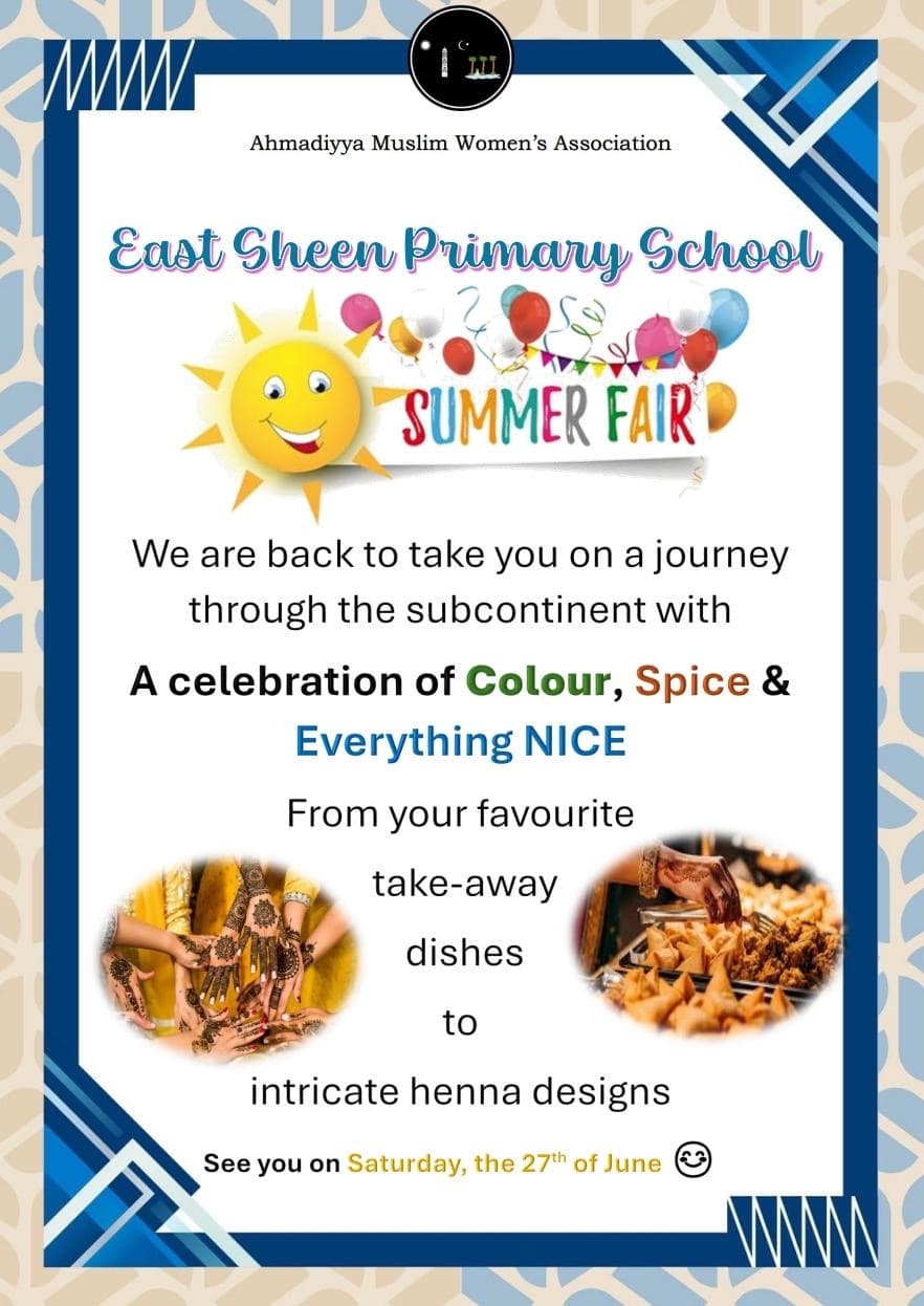 South Asian food & henna stall poster