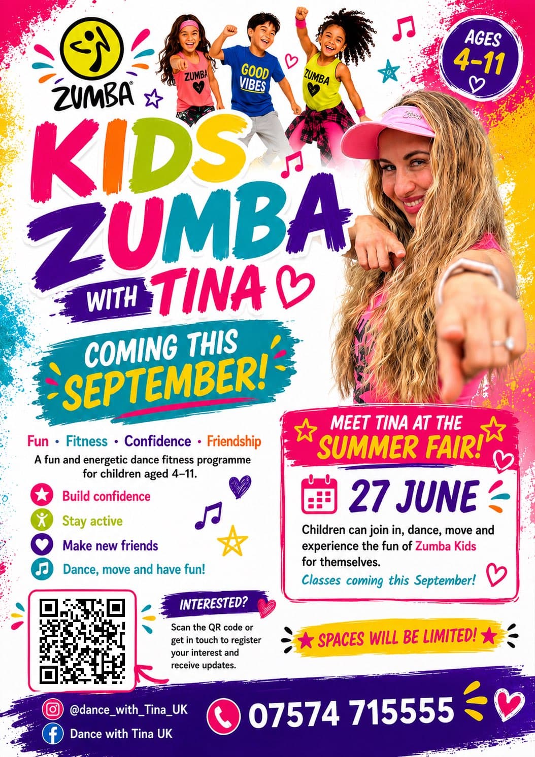 Zumba with Tina flyer
